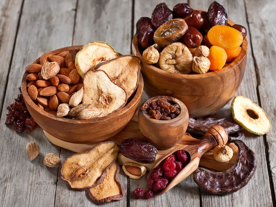 dried fruit with wine to improve potency